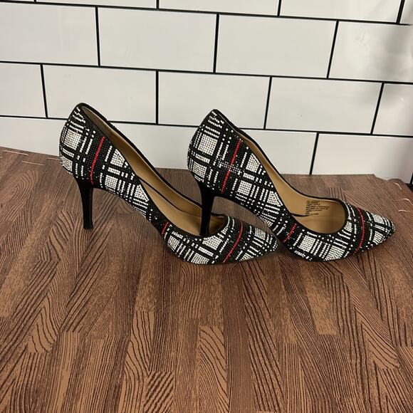 INC International Concepts Women's Zitah Embellished Pointed Toe Pumps Size 8.5 - Picture 4 of 9